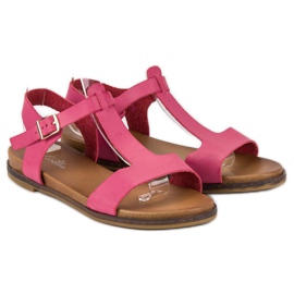 Licean Sandalias hebillas rosas rosado 6