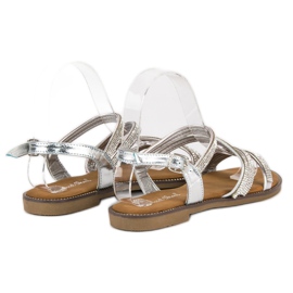 Sweet Shoes Sandalias plata mujer gris 6