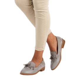 SDS Mocasines grises con flecos 2