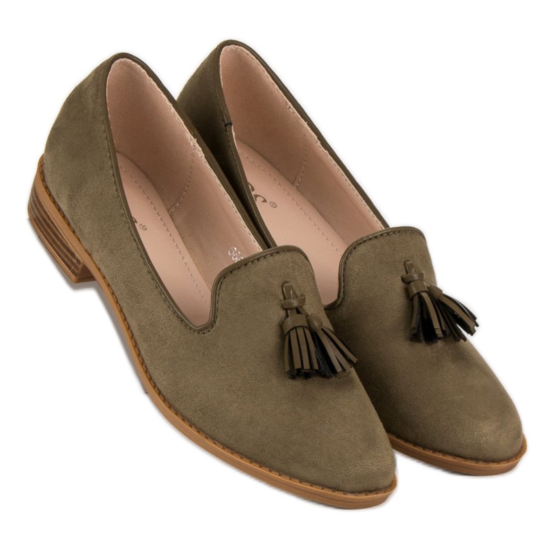 SDS Señores de gamuza de moda verde 2