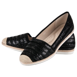 Alpargatas negras de moda negro 2