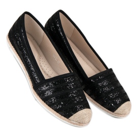 Alpargatas negras de moda negro 1