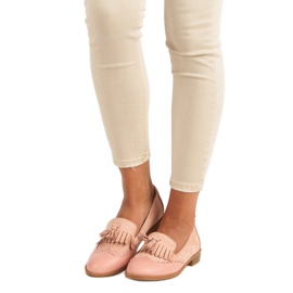SDS Mocasines Rosa Con Flecos rosado 1