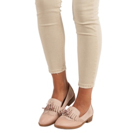 SDS Mocasines beige con flecos 1