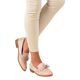 SDS Mocasines beige con flecos 2