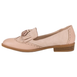 SDS Mocasines beige con flecos 4