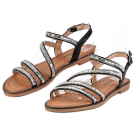 Girlhood Sandalias negras con estilo negro 4