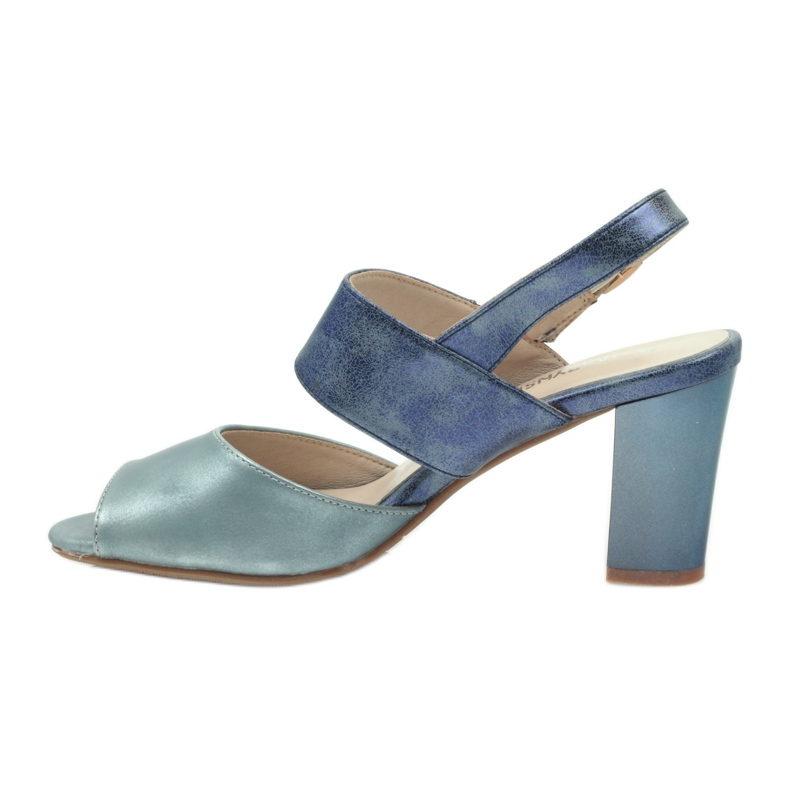 M.Daszyński Sandalias con plantilla de piel Daszyński azul 2 M.Daszyński Sandalias con plantilla de piel Daszyński azul 2