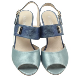 M.Daszyński Sandalias con plantilla de piel Daszyński azul 3 M.Daszyński Sandalias con plantilla de piel Daszyński azul 3