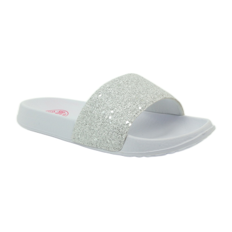 Zapatillas perfiladas Big Star glitter blanco gris 1