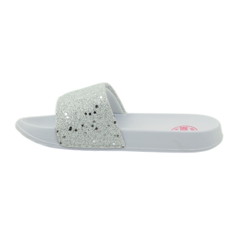 Zapatillas perfiladas Big Star glitter blanco gris 2