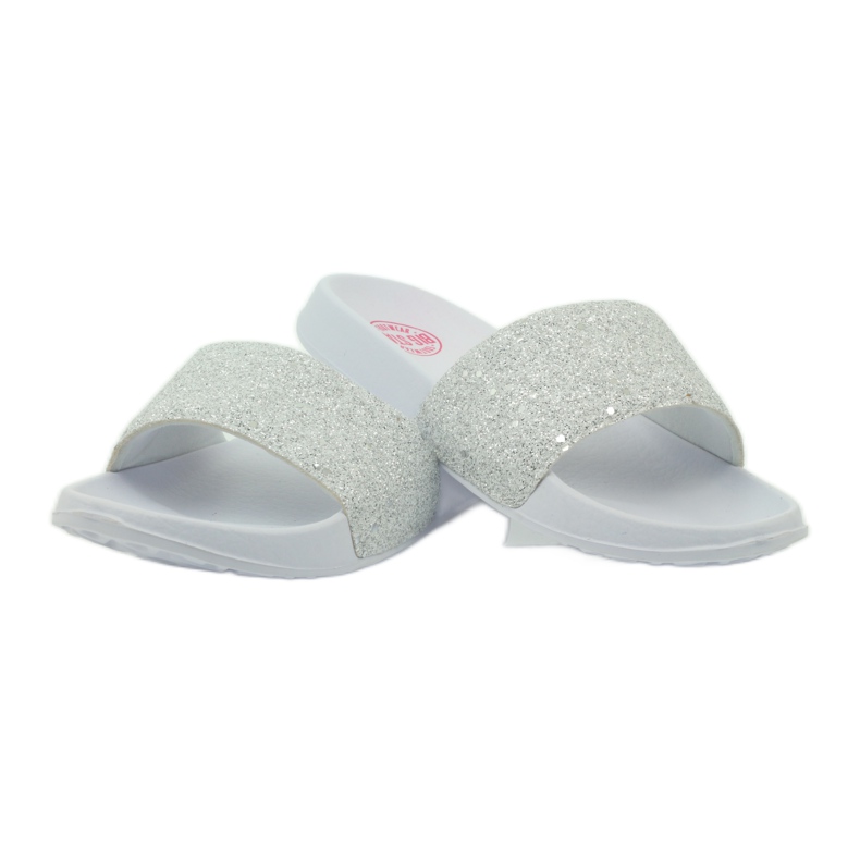 Zapatillas perfiladas Big Star glitter blanco gris 3