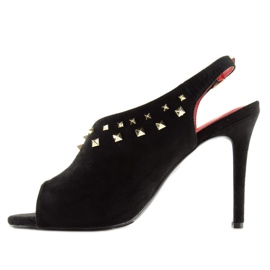 Sandalias negras asimétricas GH-268 Negro 6