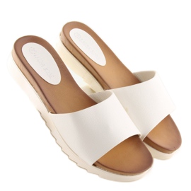 Pantuflas mujer blancas H10 blanco 3