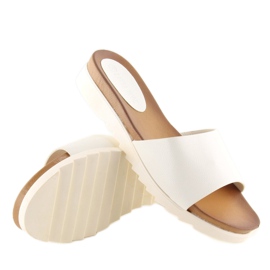 Pantuflas mujer blancas H10 blanco 4