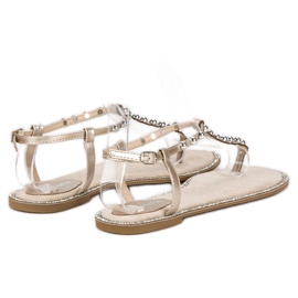 Via Giulia  Sandalias planas beige 5