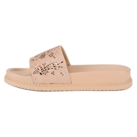 Chanclas de mujer marrón 4