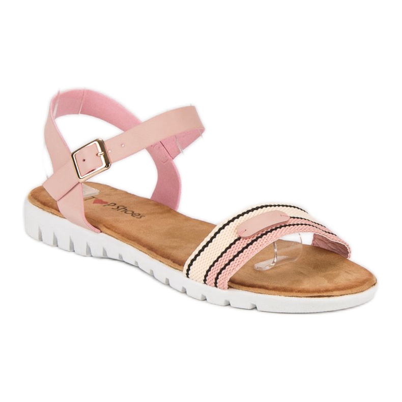 Top Shoes Sandalias casuales de mujer rosado 2
