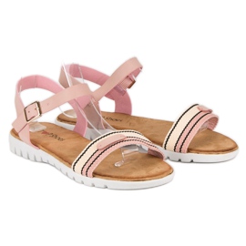 Top Shoes Sandalias casuales de mujer rosado 5