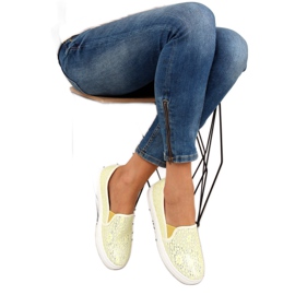 Encaje slip-on pasteles XIN07P Amarillo 6