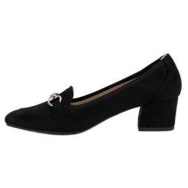 Zapatos de tacón de ante negro VINCEZA 4
