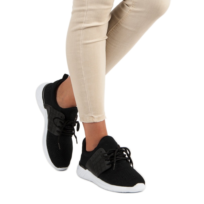 Sport zapatillas deportivas ligeras negro 1