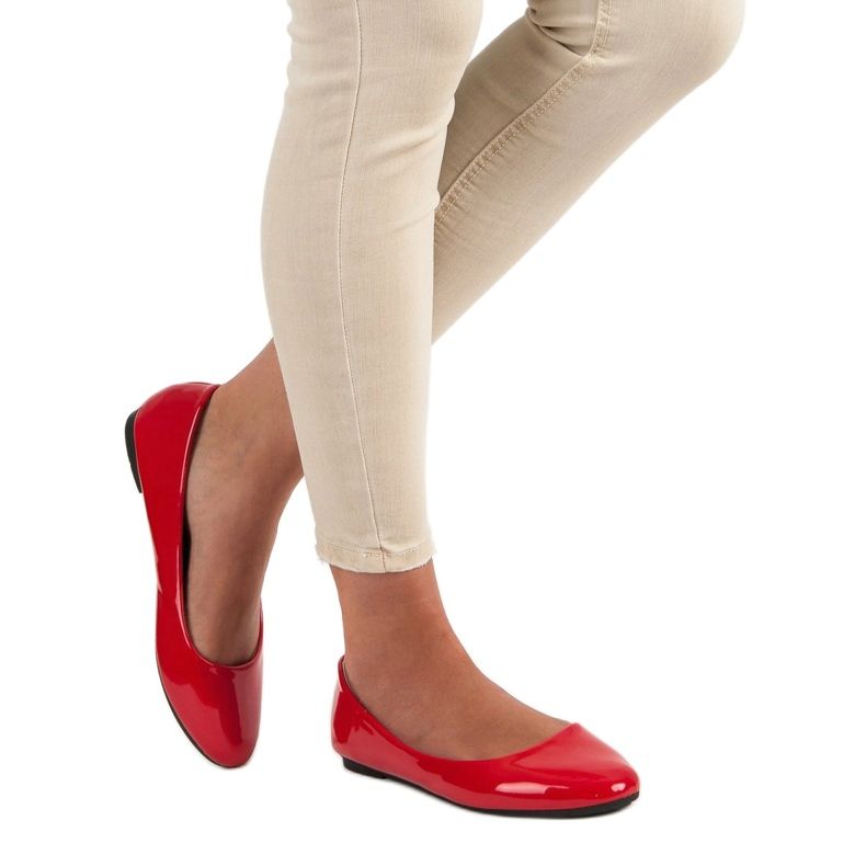 Diamantique Bailarinas lacadas rojo 2