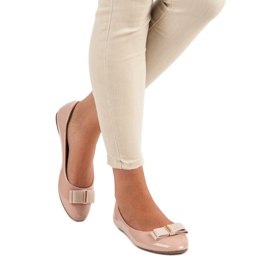 Bailarinas lacadas con lazo rosado 1 Bailarinas lacadas con lazo rosado 1