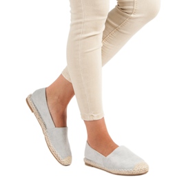 Best Shoes Alpargatas ante gris 2