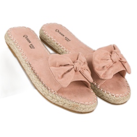 Queen Vivi Chanclas alpargatas ante rosado 3