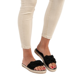 Queen Vivi Chanclas alpargatas ante negro 7