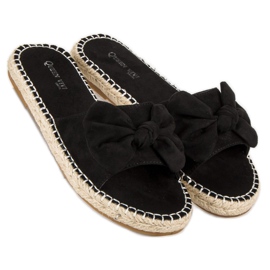 Queen Vivi Chanclas alpargatas ante negro 6