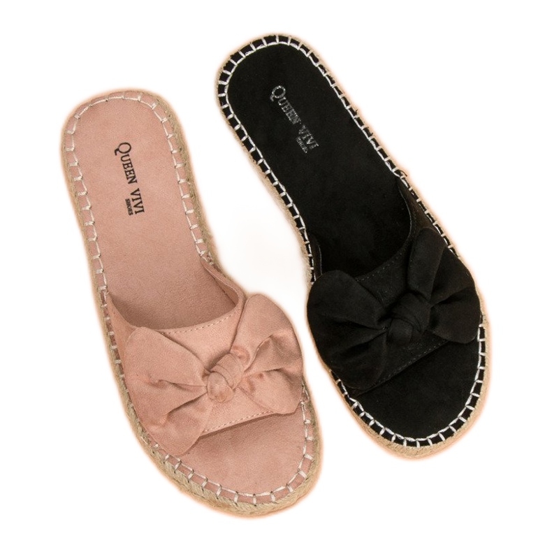 Queen Vivi Chanclas alpargatas ante negro 1