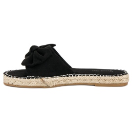 Queen Vivi Chanclas alpargatas ante negro 4