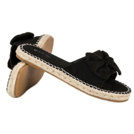 Queen Vivi Chanclas alpargatas ante negro 5