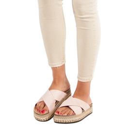 Bello Star Chanclas plataforma rosado 6