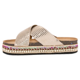 Sergio Todzi Chanclas estampado étnico amarillo 5