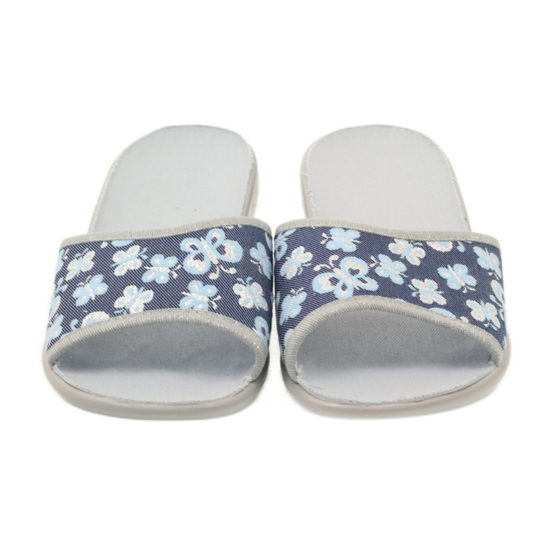 Befado zapatos de mujer zapatillas 300D040 zapatillas azul gris azul marino 4