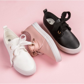 Seastar Zapatillas con estilo atadas con una cinta blanco 2