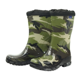Chanclas de camuflaje con iones de plata Ren But negro marrón verde 3