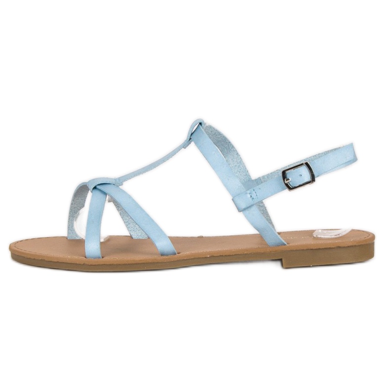 Ideal Shoes Sandalias azul claro 2 Ideal Shoes Sandalias azul claro 2