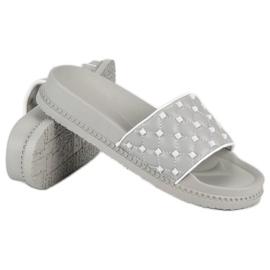 Zapatillas de mujer con estilo gris 4