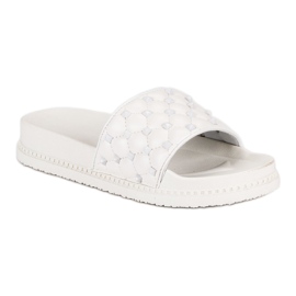 Zapatillas de mujer con estilo blanco 2