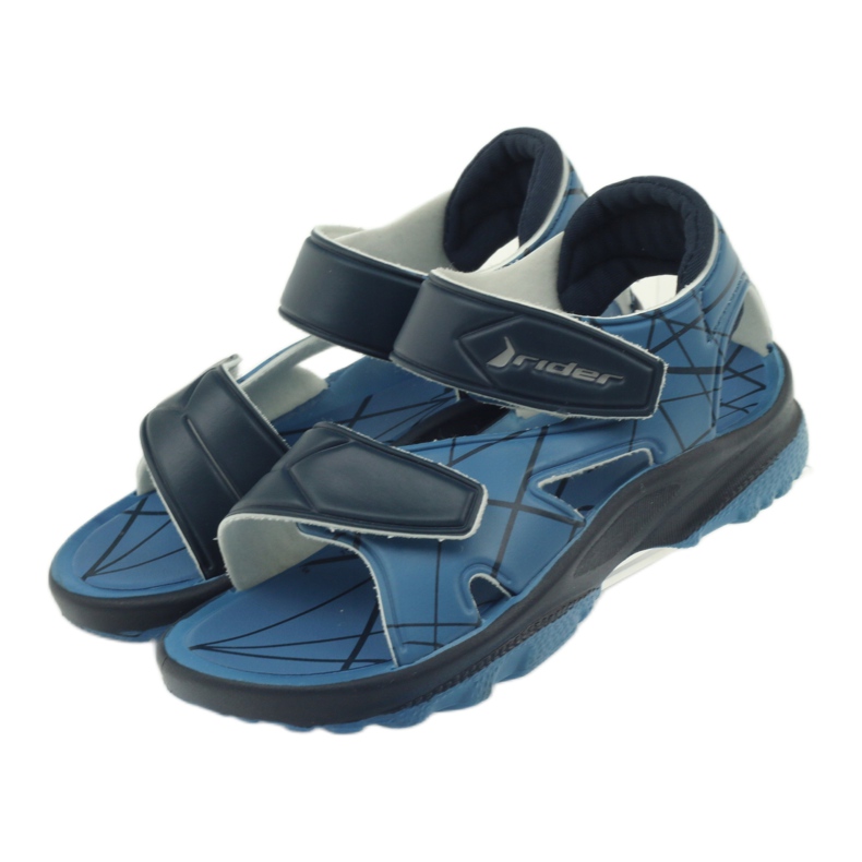Sandalias azules Rider velcro calzado infantil azul marino 5