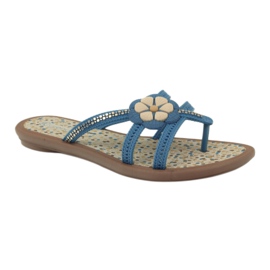 Rider Chanclas, chanclas para niños con flor de agua, Grendha, azul 1