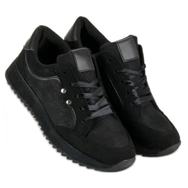 Mckeylor Zapatos deportivos negros atados 6