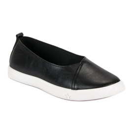Zapatillas sin cordones negro 1