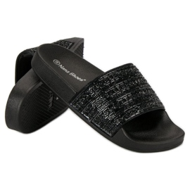 Zapatillas negras elegantes negro 5