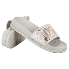 Zapatillas de amor con estilo gris 4
