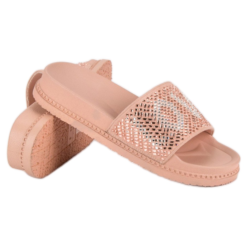 Zapatillas de amor con estilo rosa 1